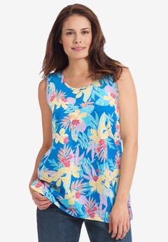Perfect Printed Scoopneck Tank