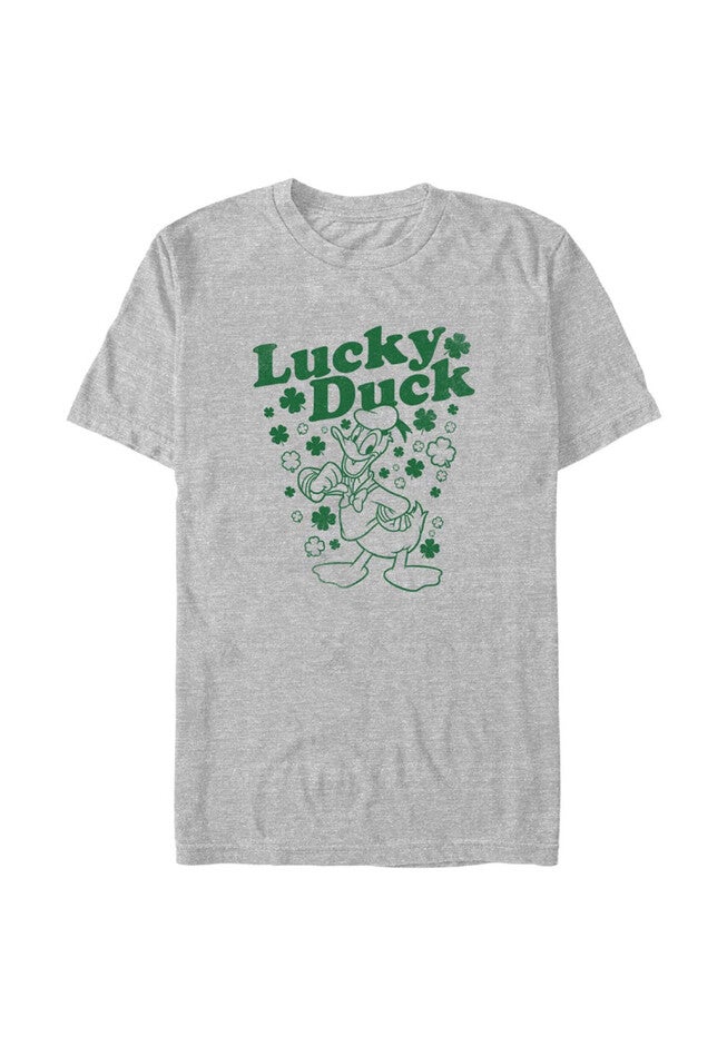 Lucky Duck Relaxed Fit Boyfriend T-Shirt, ATHLETIC HEATHER, hi-res image number null