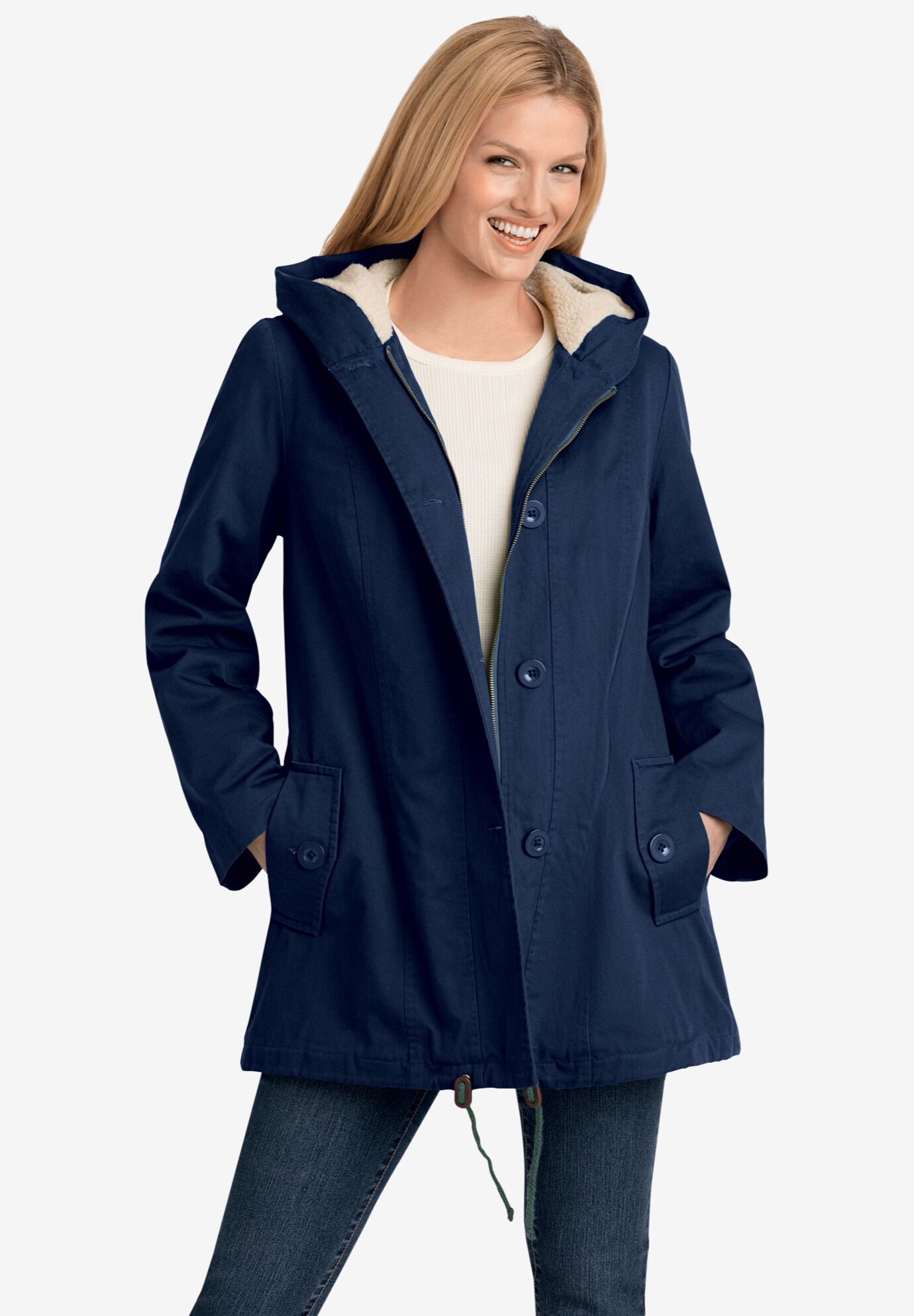 woman within winter coats plus size