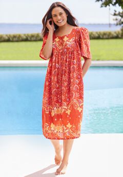 Mixed Print Short Lounger