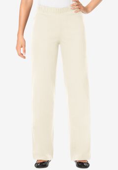 Wide-Leg Fineline Denim Jean