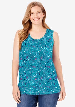 Perfect Printed Scoopneck Tank
