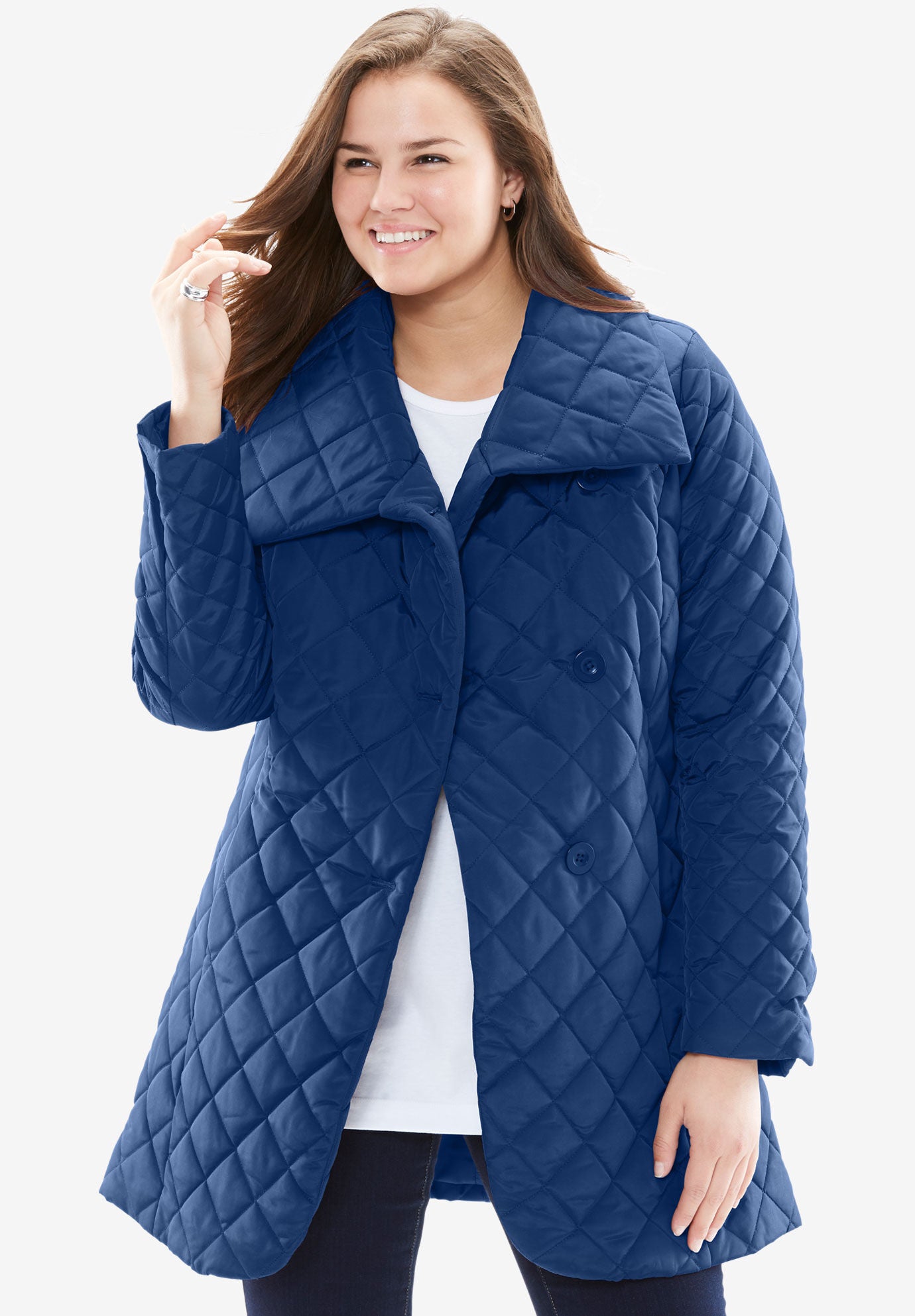 woman within plus size coats