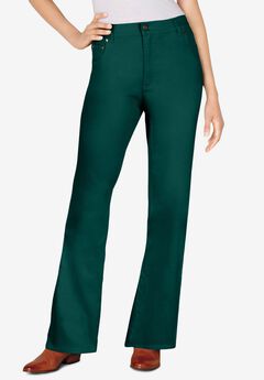 Stretch Denim Five-Pocket Bootcut Jeans