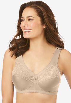 Glamorise® Magic Lift® Support Wireless Lace-Trimmed Bra 1000