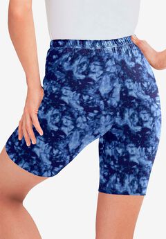 Plus Size Blue Shorts