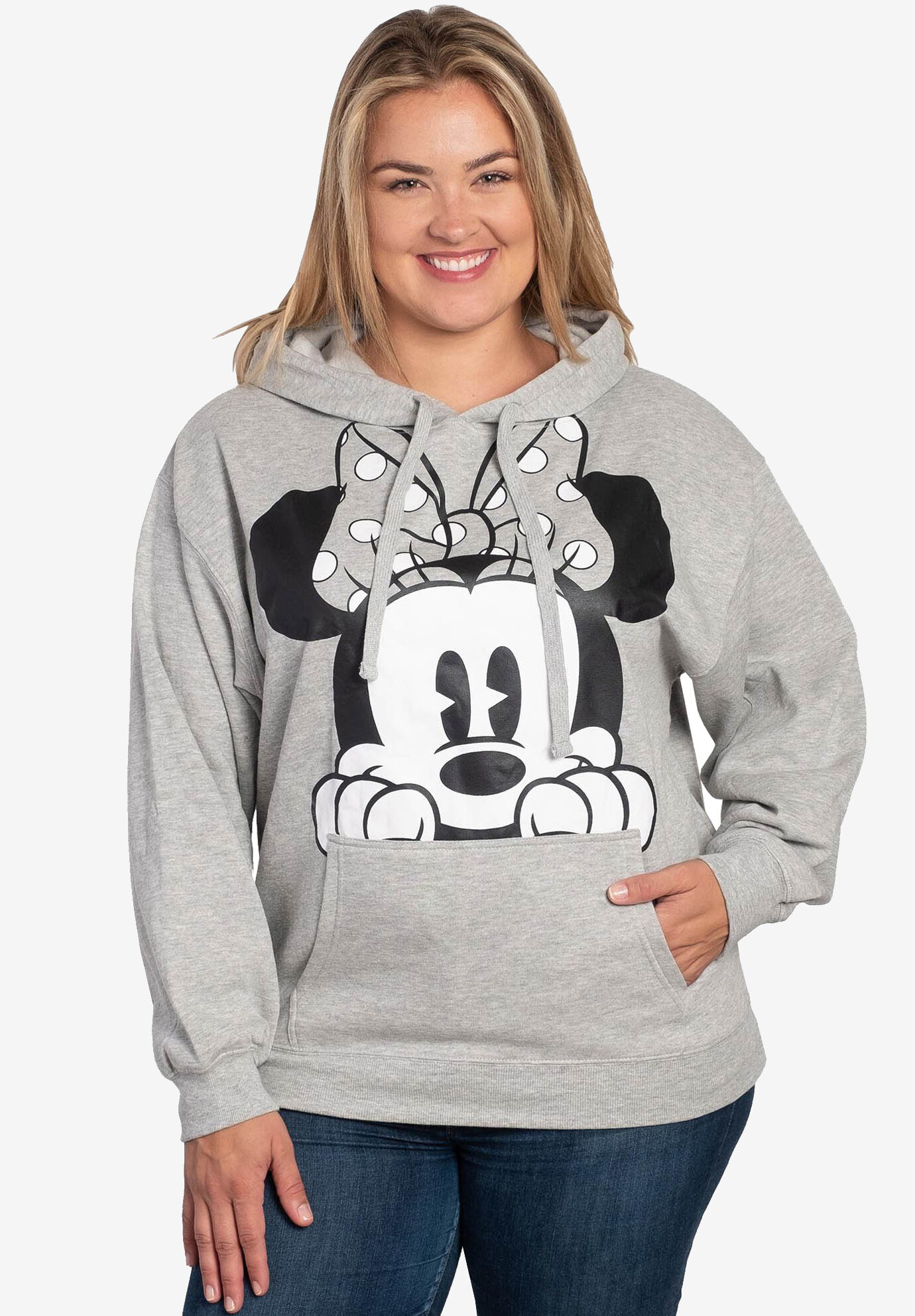 Disney Minnie Mouse Pullover Hooded Legging Set Black/Gray 