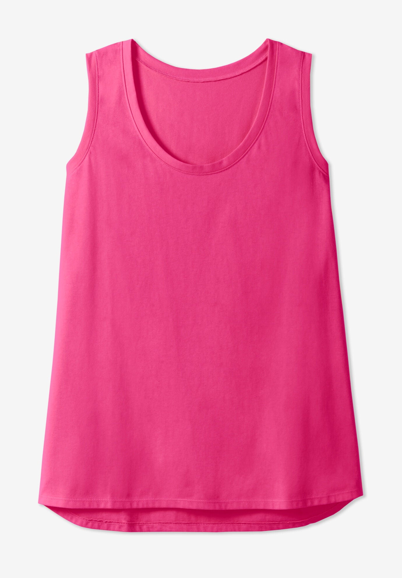 Woman Within Women s Plus Size High Low Tank 5X Multi Dip Dye