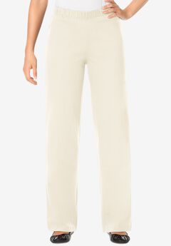 Wide-Leg Fineline Denim Jean