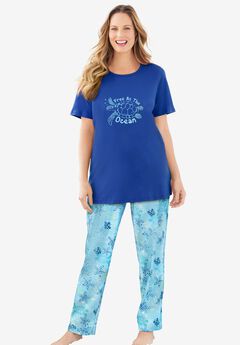 Graphic Tee PJ Set