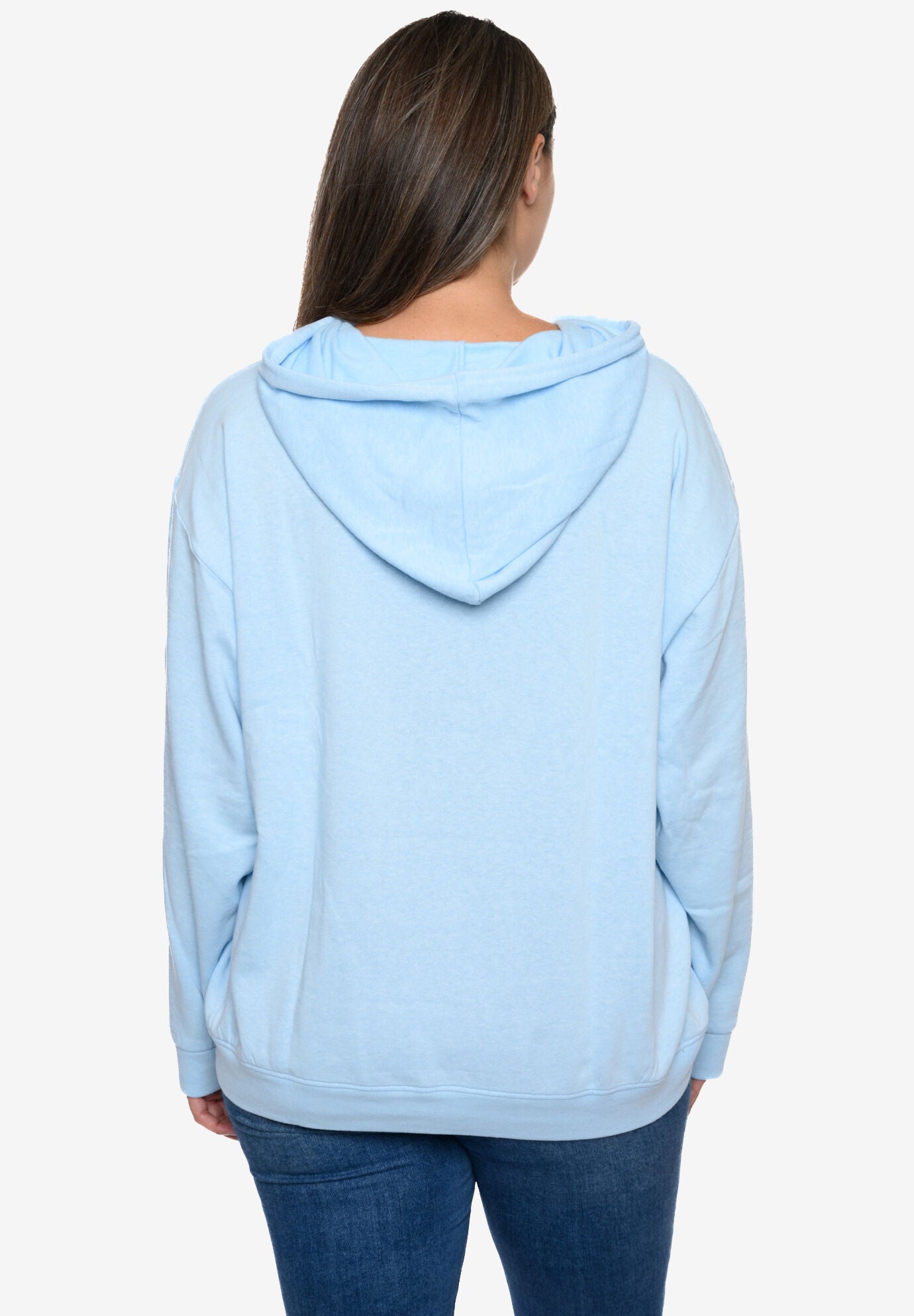 Disney Eeyore Hoodie Sweatshirt Fleece Pullover Woman Within