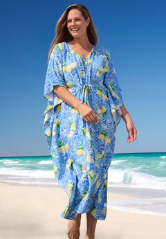 Ruched Caftan Cover Up
