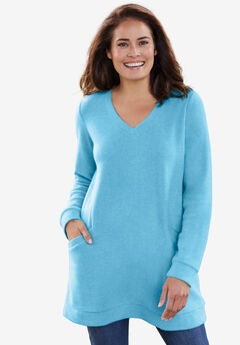 Sherpa Sweatshirt Tunic