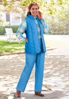 Zip-Front Quilted Vest