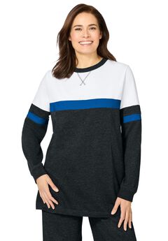 Color Block Long Sleeve Sweatshirt