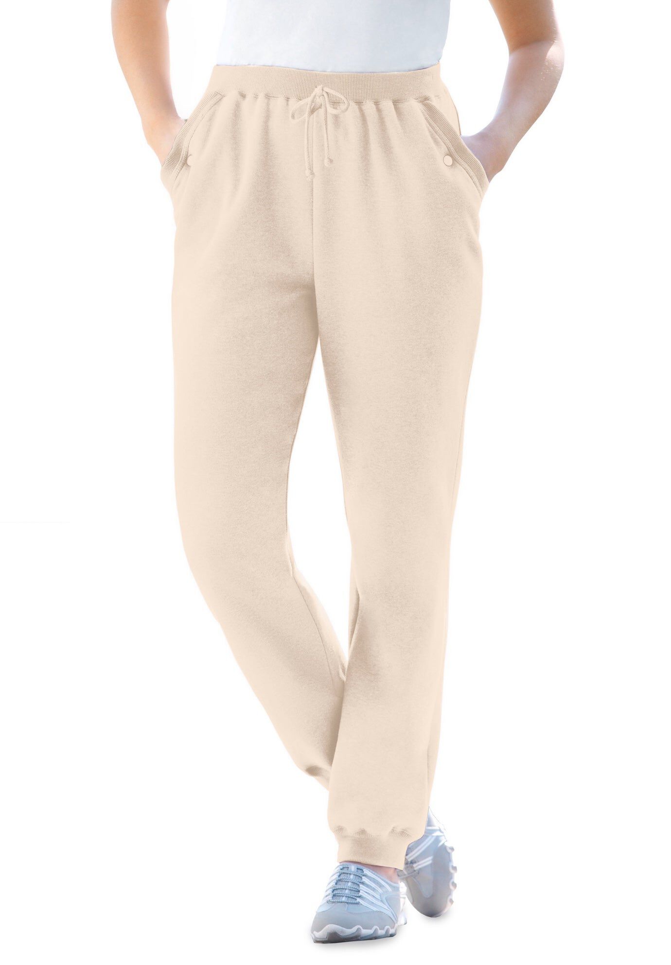 Better-Fleece Pull-On Jogger Sweatpants, OATMEAL, hi-res image number 0