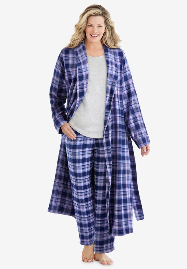 Long Flannel Robe