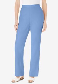 Straight Leg Linen Pant