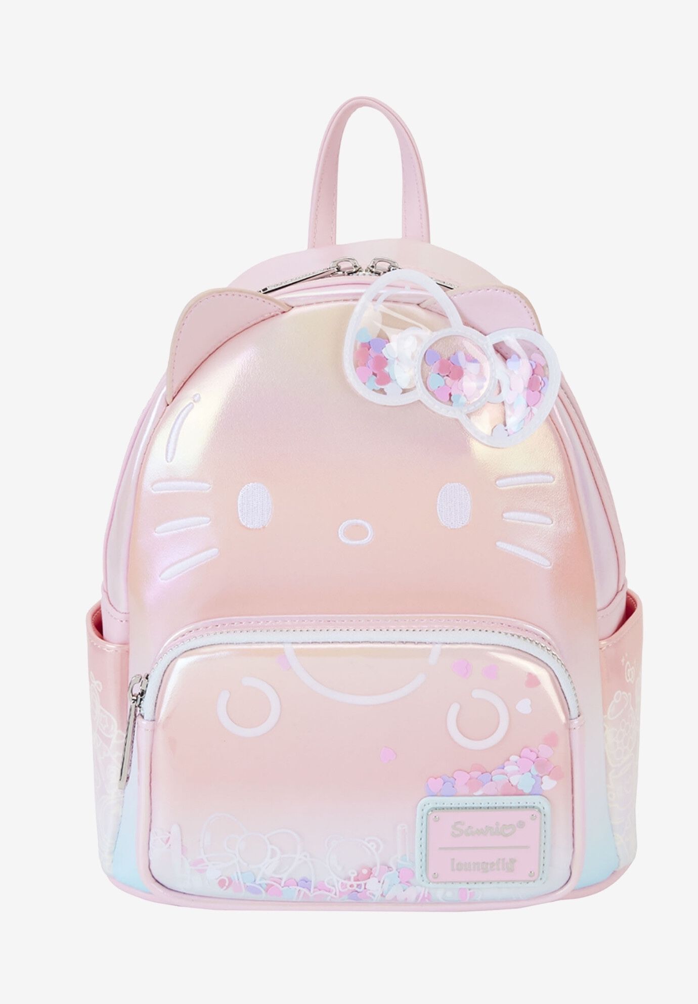 Loungefly X Sanrio Hello Kitty 50Th Anniversary Mini Backpack Clear & Cute, WHITE, hi-res image number 0