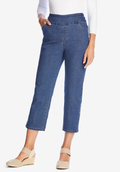 Flex-Fit Pull-On Denim Capri