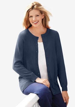 Plus Size Navy Cardigans