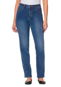 Comfort Stretch Straight-Leg Denim Jean