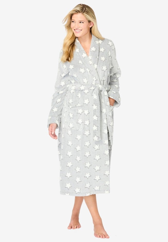 Under Arm Robe Avenue Body Fluffy Robe Wrap | Woman Within