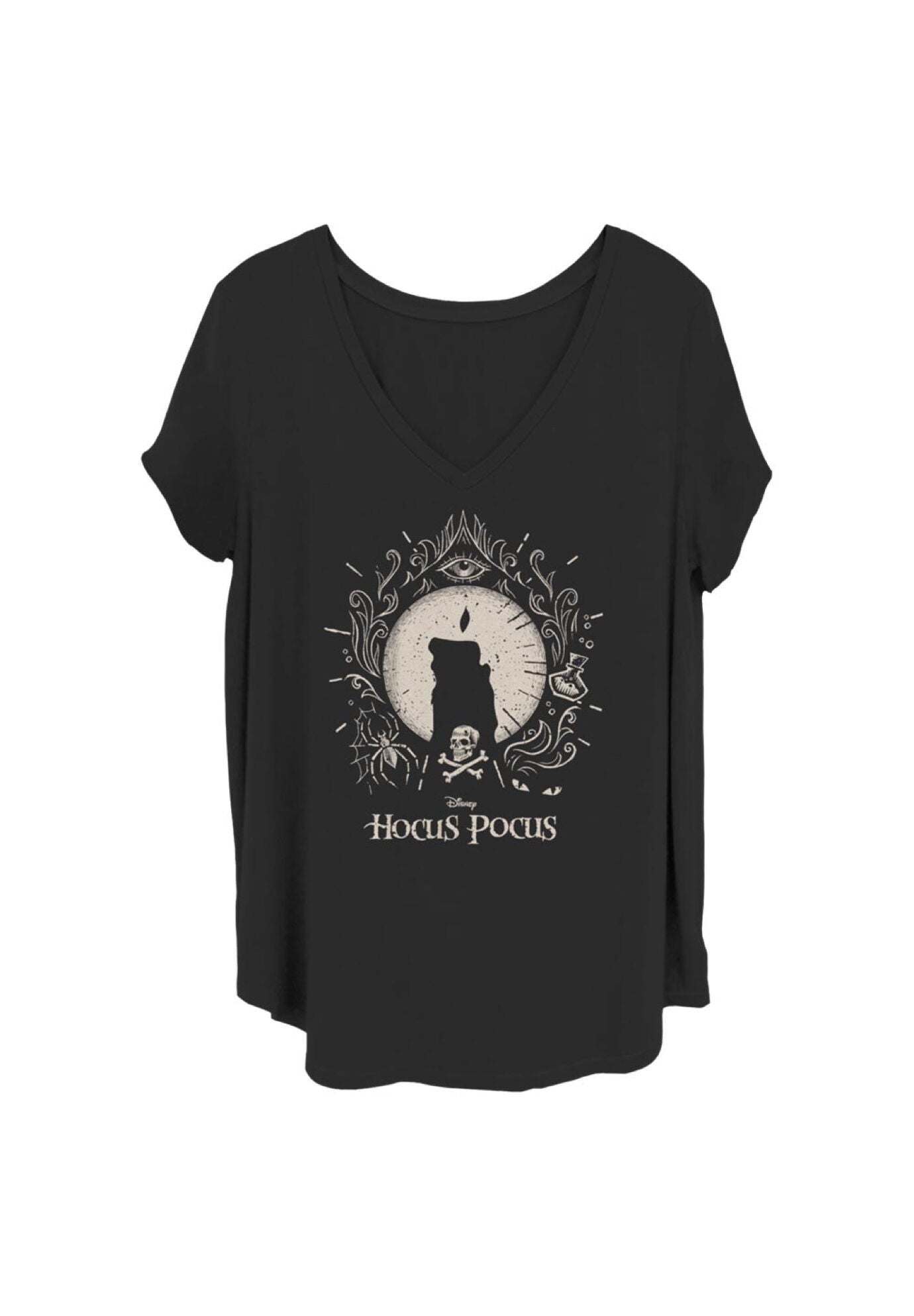 Black Flame V-Neck T-Shirt
