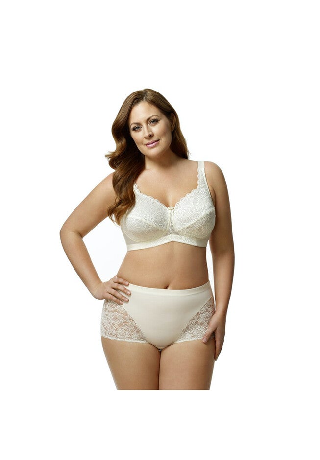 Stretch Lace Softcup Bra , IVORY, hi-res image number 0