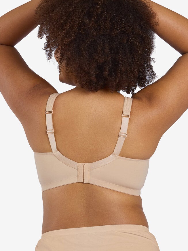 The Claire - Everyday Wirefree Comfort Bra, SAND, on-hover image number 1