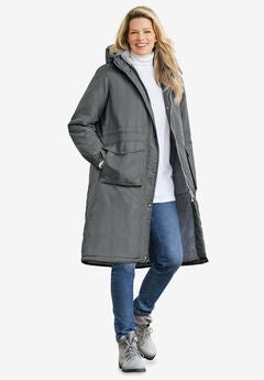 Mid-Length Microfiber Parka