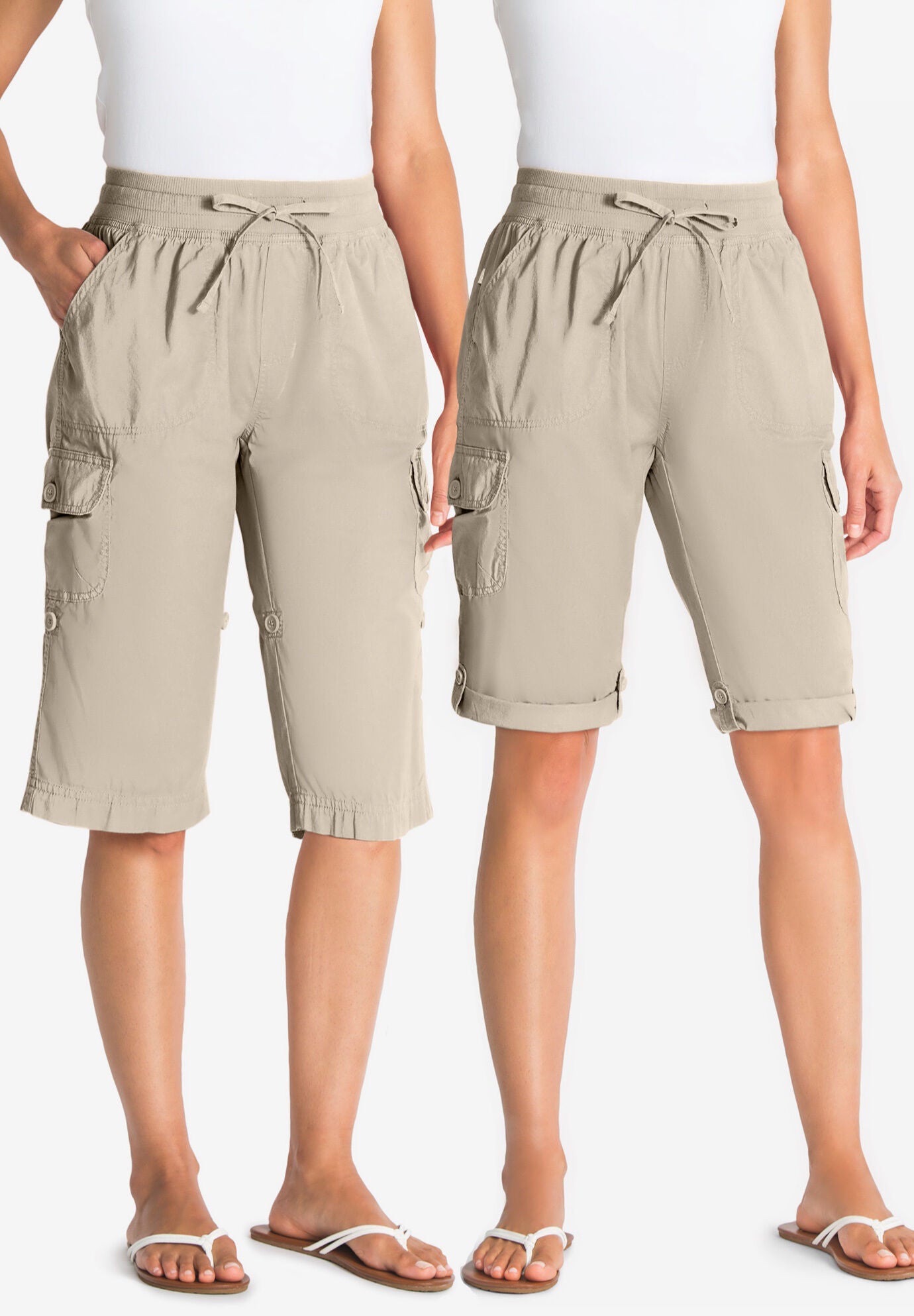 Convertible Length Cargo Short Woman Within