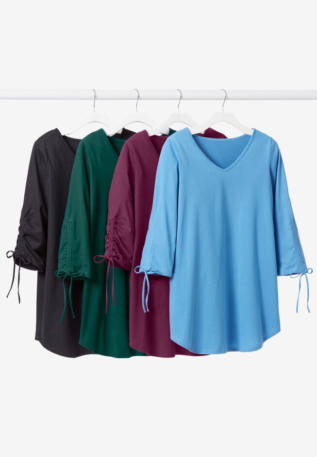 Side-Tie Sleeve Tunic, , alternate image number null