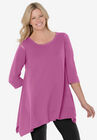 French Terry Handkerchief Hem Tunic, PRETTY ORCHID, hi-res image number null