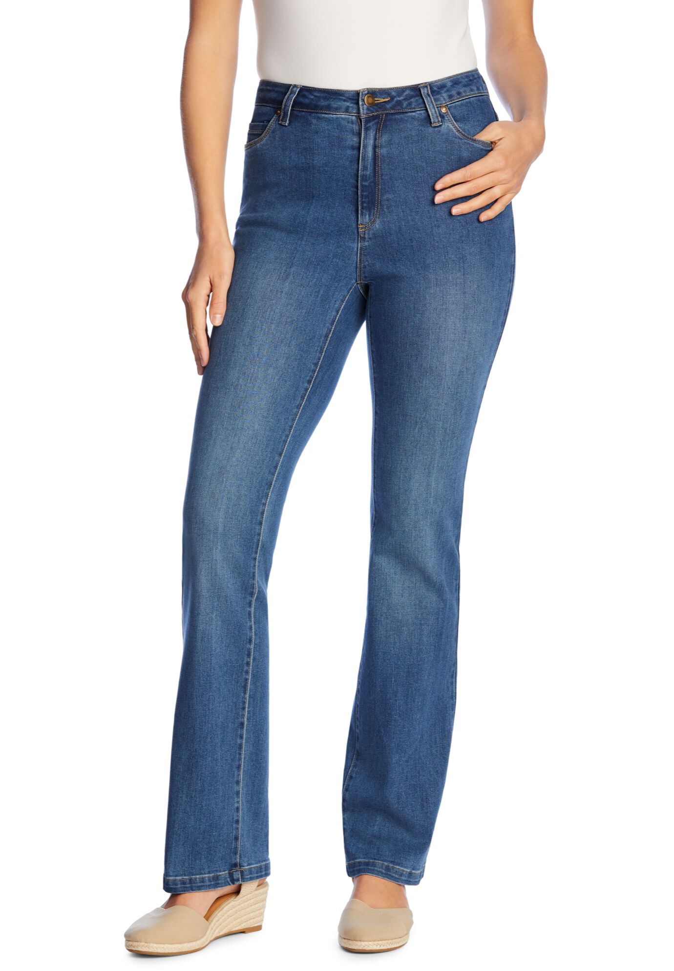 Woman Within Womens Plus Size Perfect Bootcut Jean 