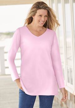 Perfect Long-Sleeve V-Neck Tee