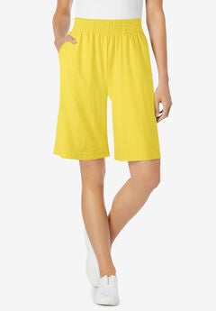 Elastic-Waist Knit Short