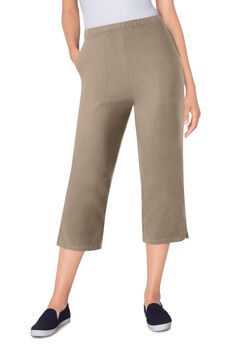 Fineline Stretch Denim Pull-On Capri Jeans