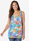High-Low Tank, WHITE MULTI TROPICANA, hi-res image number null