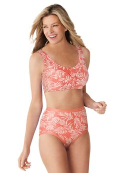 Wireless Back-Close Cotton Bra