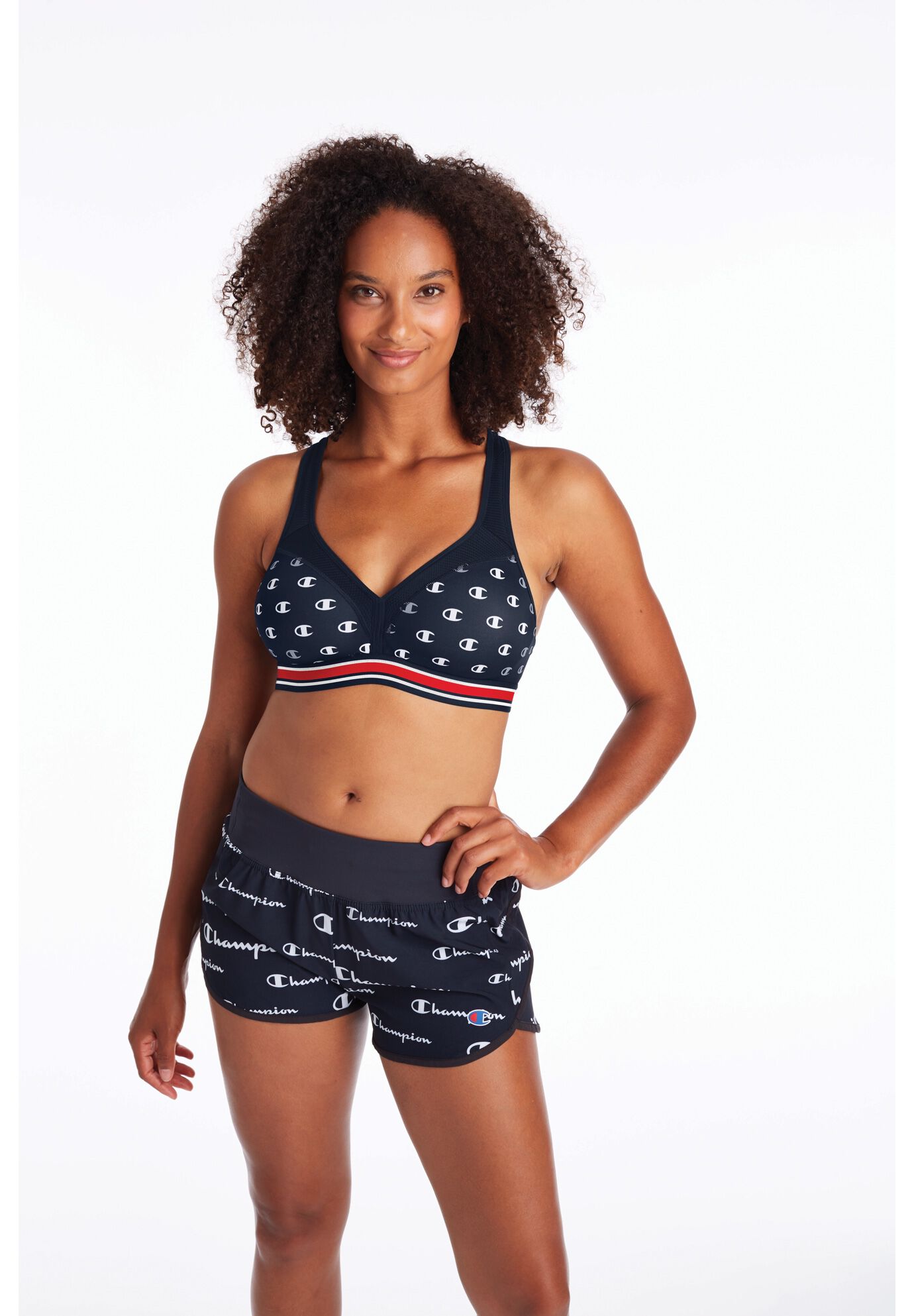 woman within sports bras