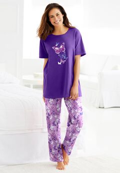 Plus Size Cotton Pajama Pants
