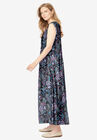 Pintucked Sleeveless Dress, , alternate image number null