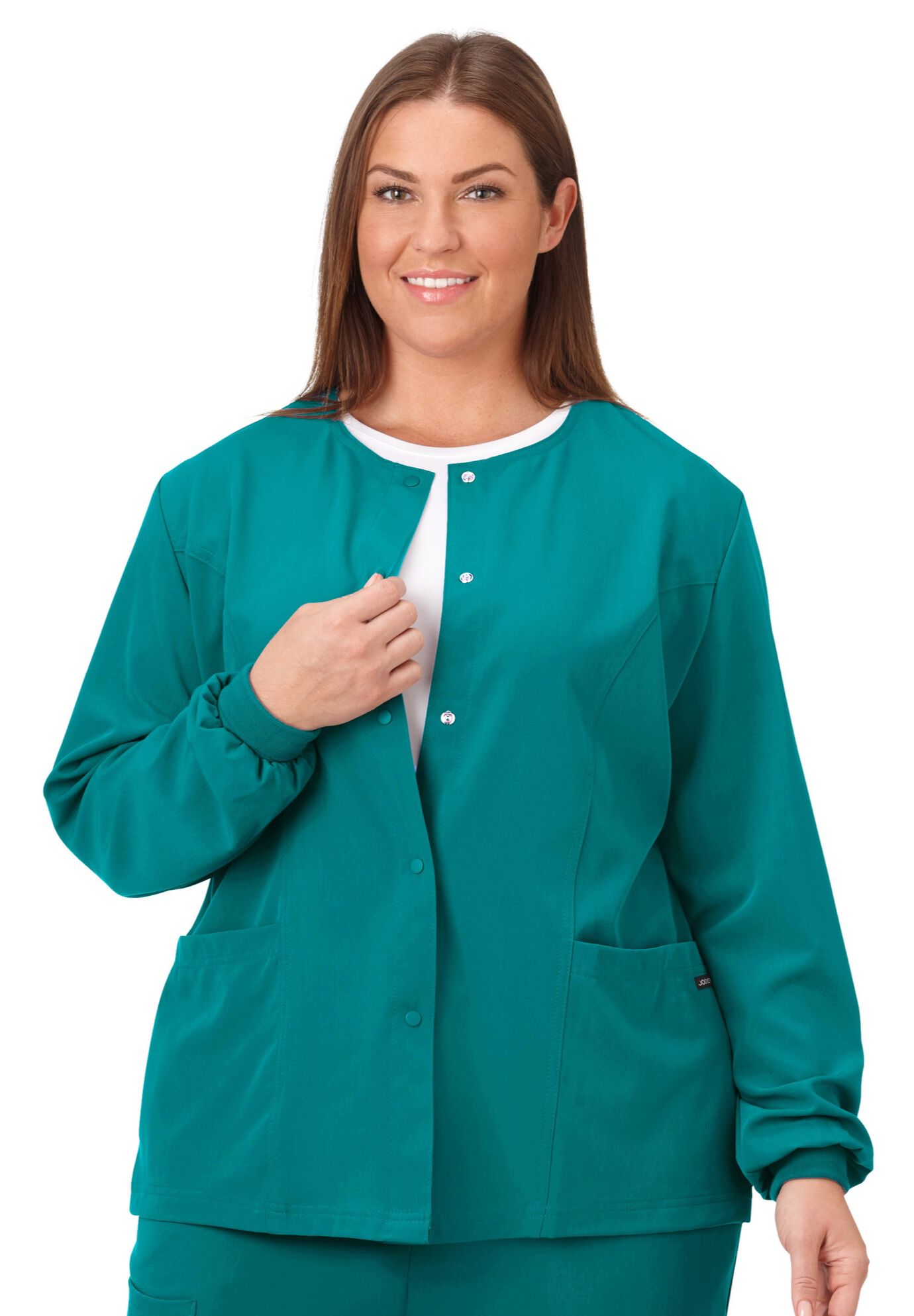 Jockey Scrubs Women's Snap to it Warm-Up Jacket