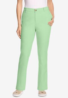 Adjustable Waist Straight-Leg Chino
