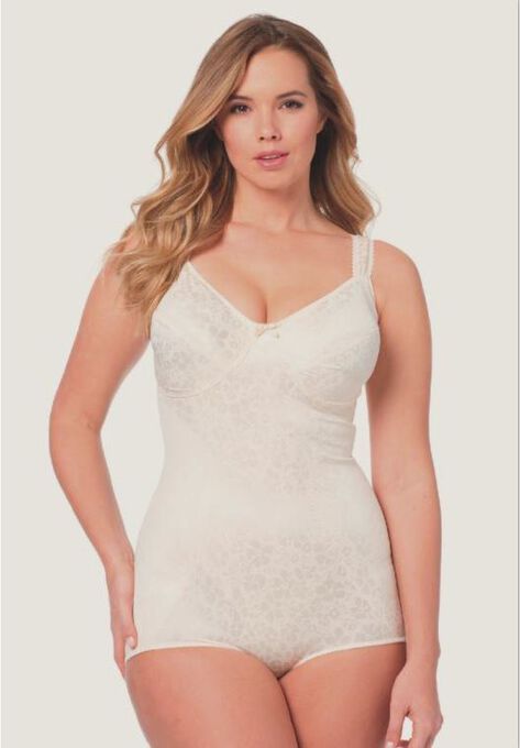 Printed Soft Cup Comfort Body Briefer , BLUSH, hi-res image number null