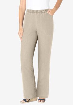 Fineline Stretch Denim Pull-On Bootcut Jeans