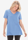 Perfect Short-Sleeve V-Neck Tee, FRENCH BLUE, hi-res image number null