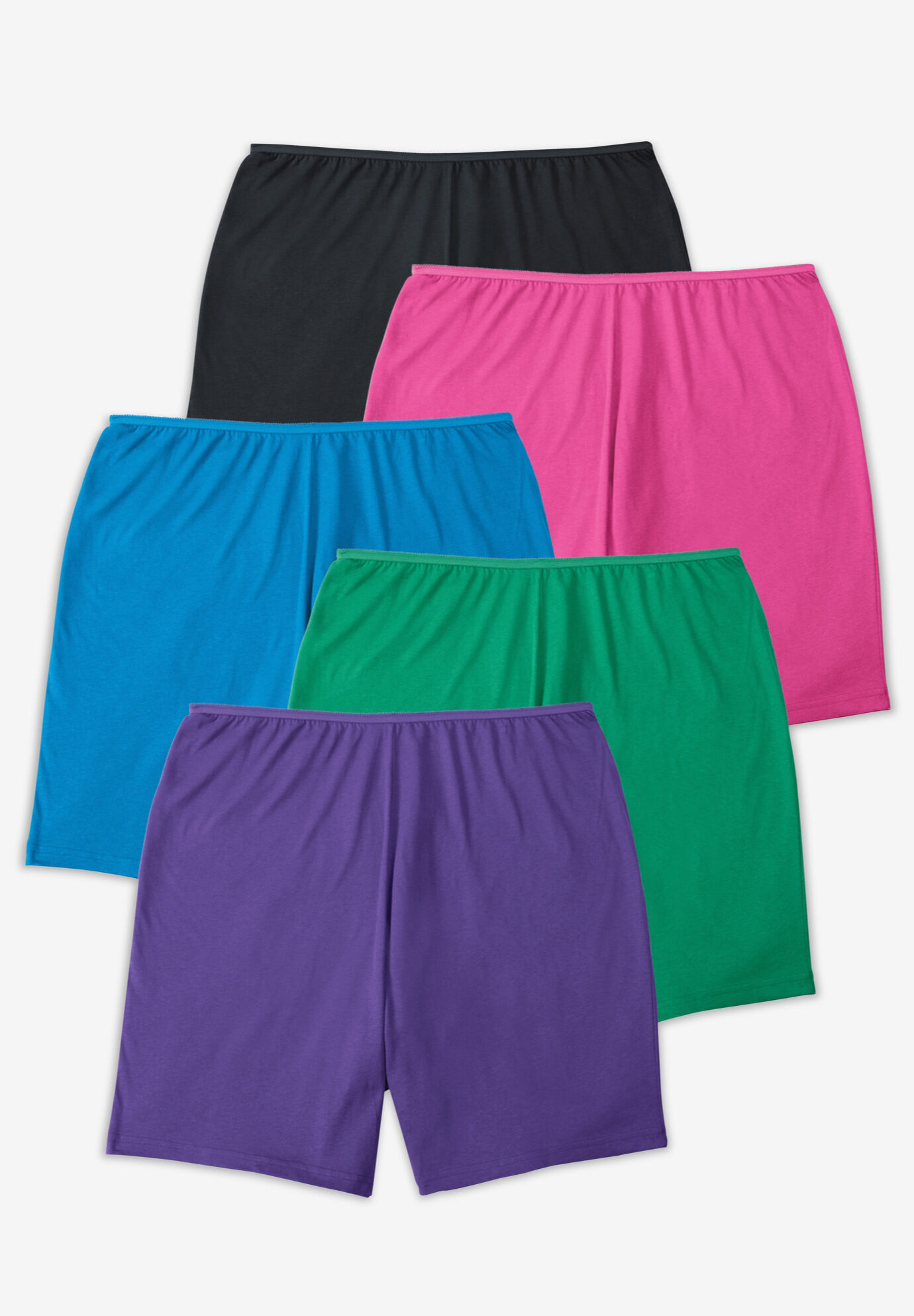 5 PACK Ladies Womans Underwear Briefs Boy Shorts purple Knickers 8 10 12 14 16 