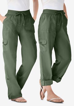 Plus Size Olive Pants